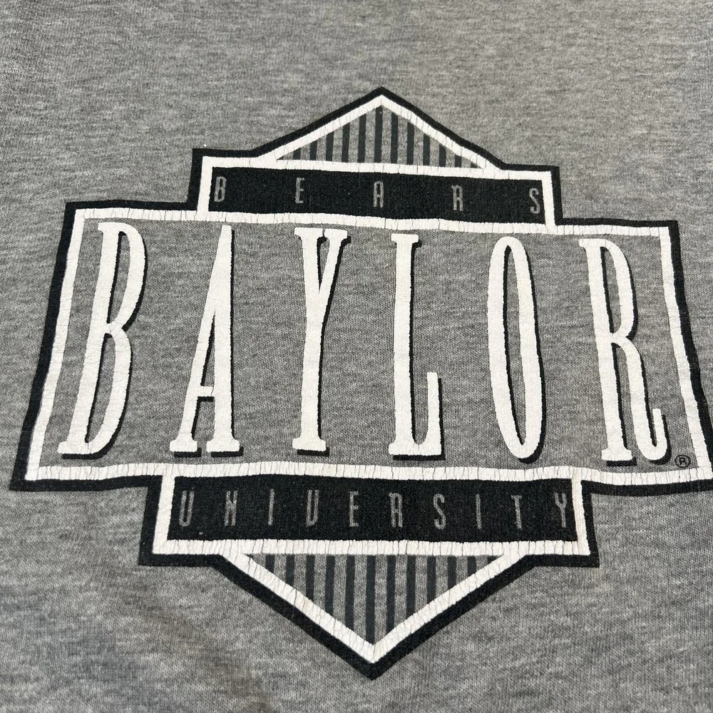 Baylor Bears Vintage Sweatshirt Mens XL Gray‎ NCAA College  Crewneck University